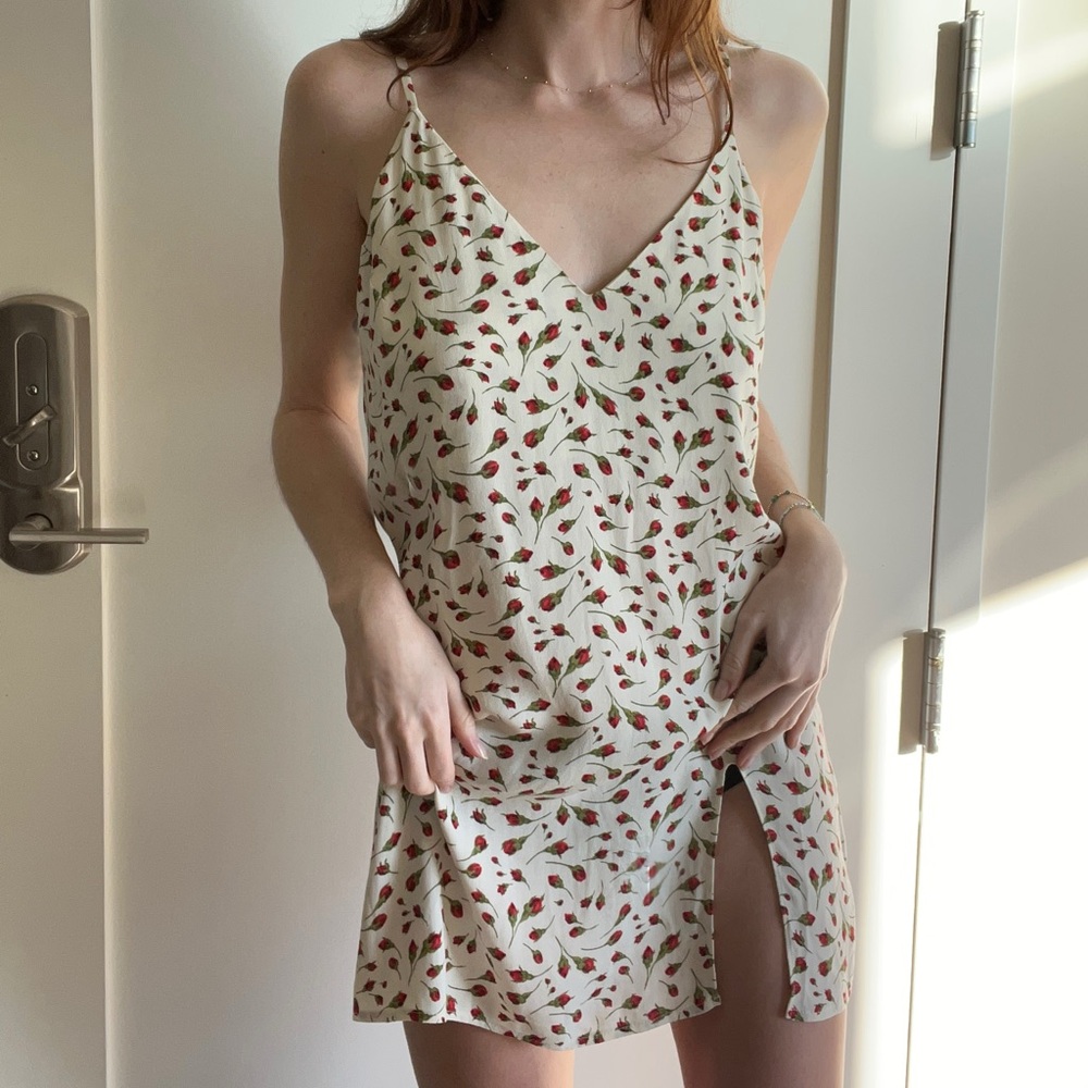 Reformation Marlowe Print Slip Dress